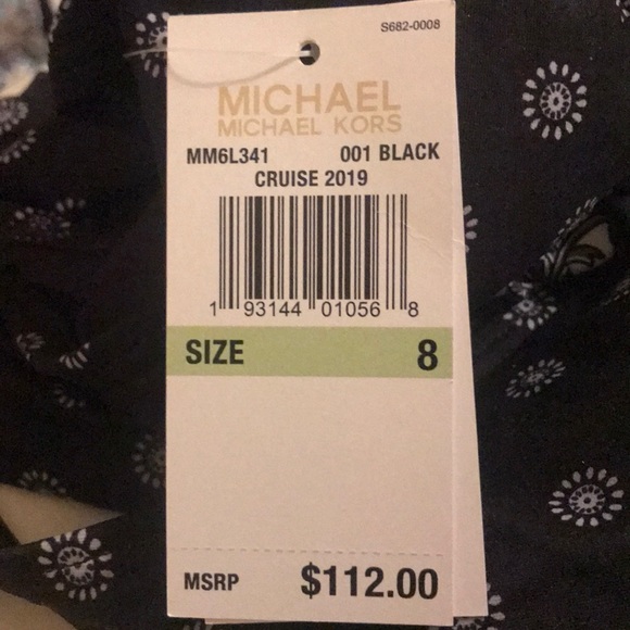 New  Michael Kors Printed Halter 1-Piece Swimsuit - Picture 3 of 4